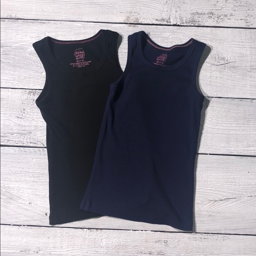 Girls Lot 2 Faded Glory Tank Tops